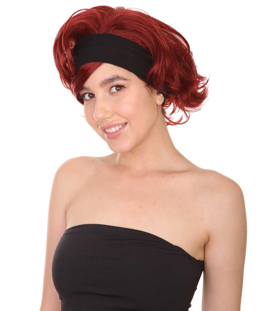 ハロウィンパーティー プレミアム 女性用 H-2675 60年代 ゴーゴー ウィッグ ヘッドバンド付き