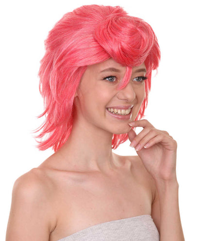 ハロウィンパーティープレミアムレディ H-5439 ミディアムレングス ボスの娘ウナウィッグ ピンク