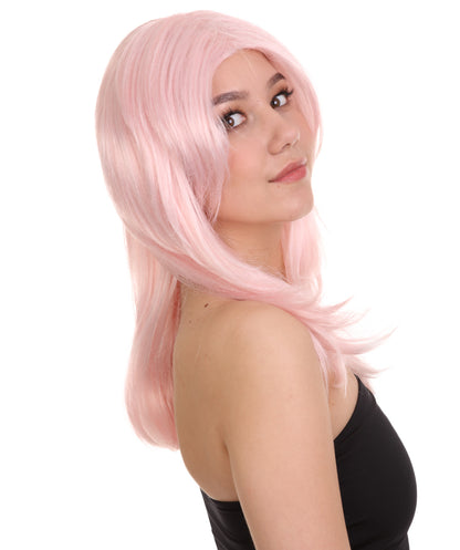 Wigs2youハロウィンパーティープレミアムレディースH-1989 美しい見た目のパステルピンクジェムウィッグ