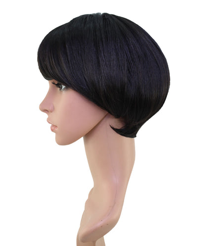 "耐熱商品☆ショートでも可愛くオシャレに♪ 丸みのあるシルエットが綺麗なショートボブスタイル♪ ウィッグネット付き♪W-554 "