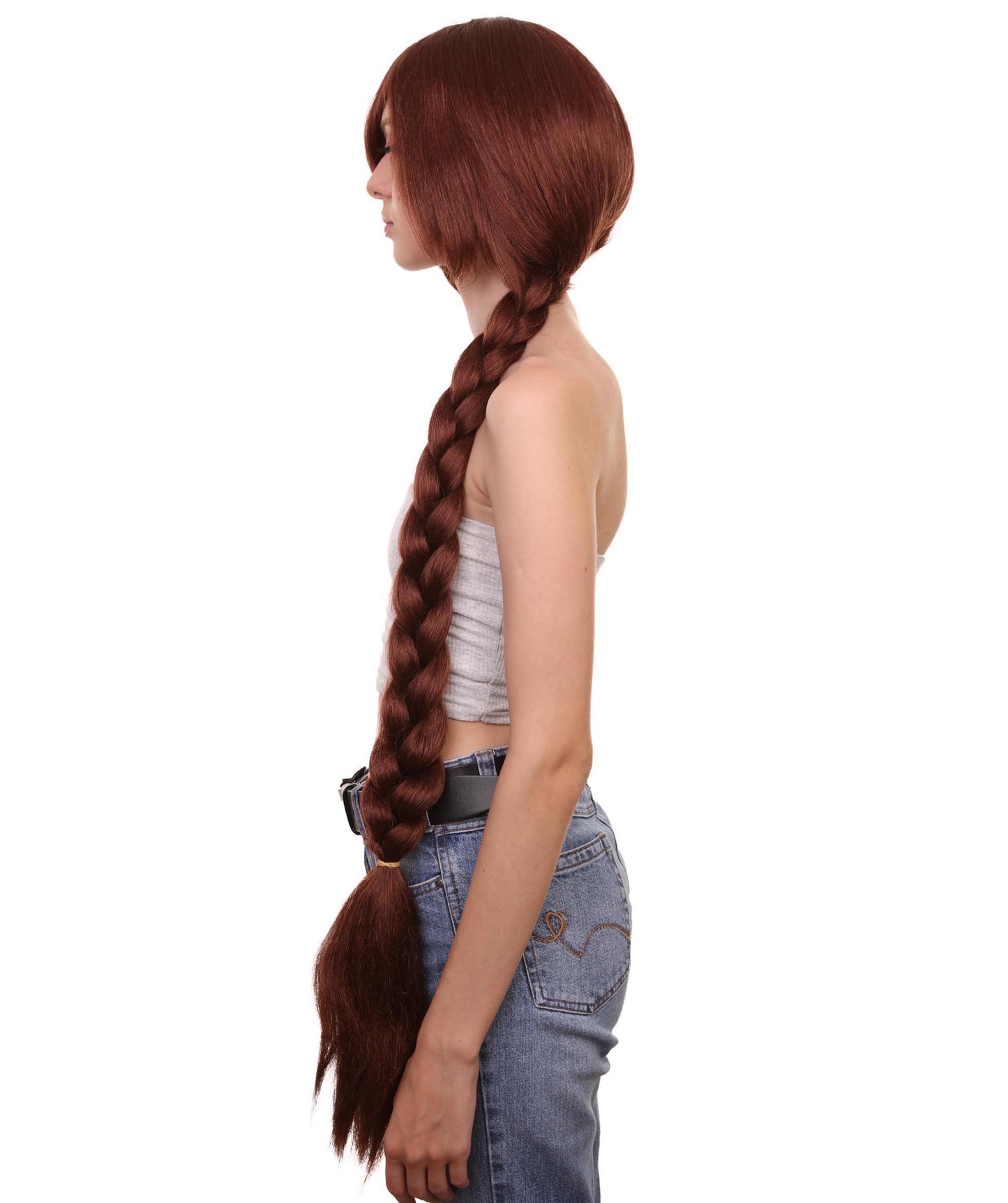 ハロウィンパーティープレミアムレディ H-5441 エクストラロングレングス 女性タンクウィッグ ブラウン