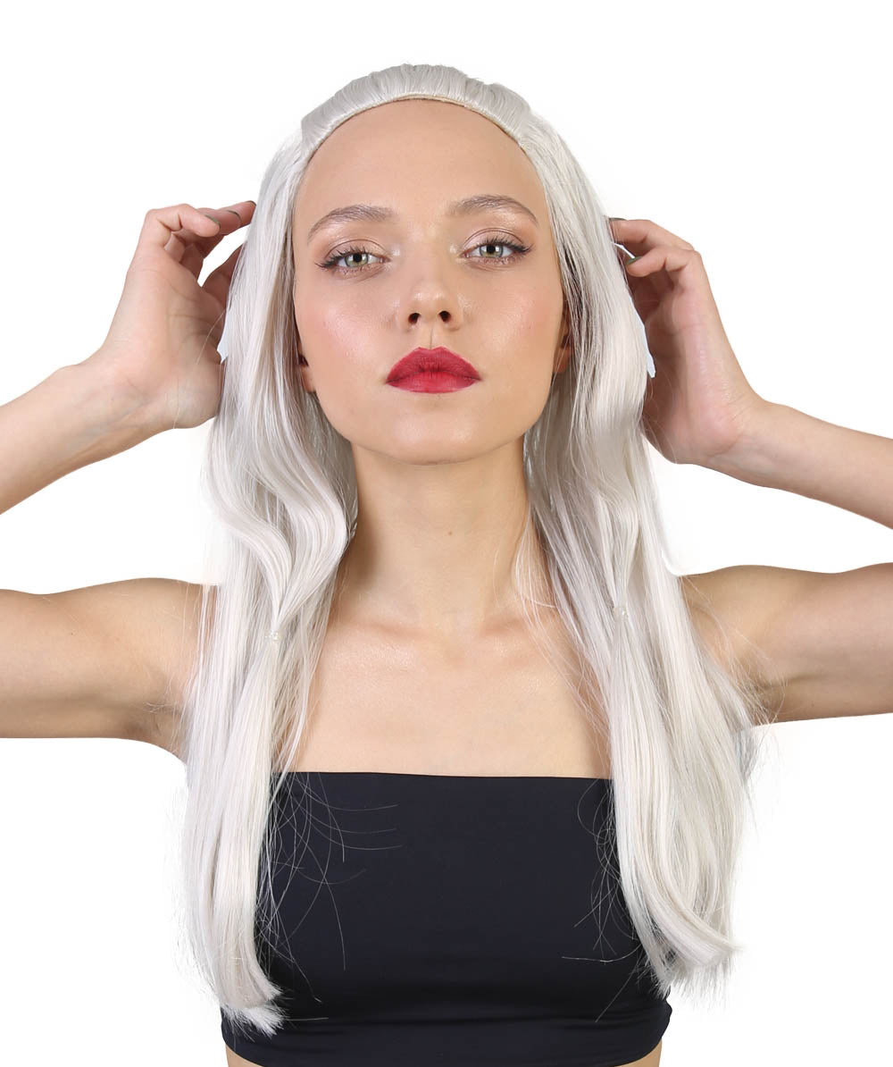 Wigs2you ハロウィンとパーティー プレミアム レディース H-495 ブロンド 氷の女王ウィッグ ハンツマン 冬の戦争