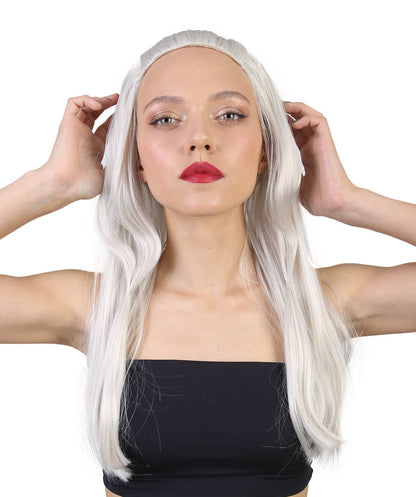 Wigs2you ハロウィンとパーティー プレミアム レディース H-495 ブロンド 氷の女王ウィッグ ハンツマン 冬の戦争