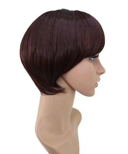 W-569,耐熱商品☆simple is bestスッキリとナチュラル さらさらボブ,ウィッグネット付き
