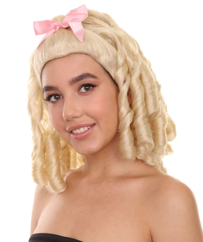 ブロンドプリンセスウィッグ H-3816 ドレッドロック ミディアム ロイヤルコスプレハロウィンウィッグ プレミアム 通気性の良い キャップレスキャップ