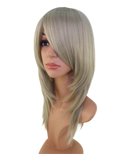 レディースファッション C-071 ロングストレート C-ワインレッド コスプレヒートスタイラブルウィッグ