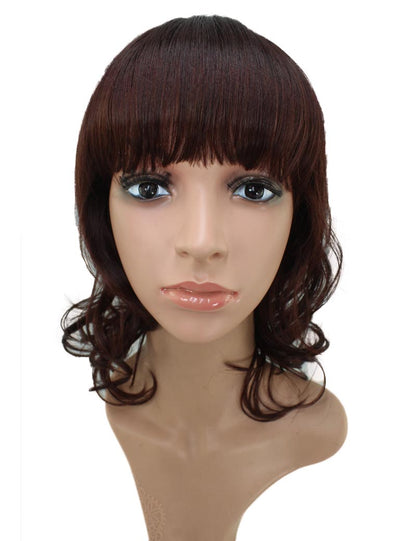 耐熱商品 | ミディアムウィッグ | エアリーカールで女子力UPする人気スタイル | アレンジ自由 | ウィッグネット付き W-160