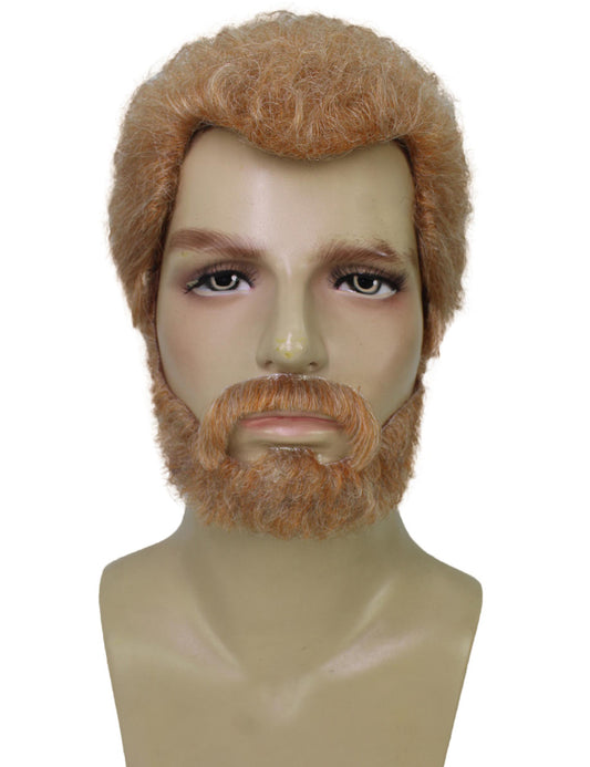 ハロウィンパーティープレミアム大人用メンズ「シンデレラ」のレディ・トレメイン茶色のウィッグ H-5688