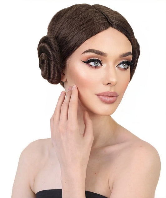 Wigs2you ハロウィンパーティープレミアムレディース H-1465 美しいルックを手に入れよう！コスプレウィッグ スターウォーズ プリンセスレイアスタイル