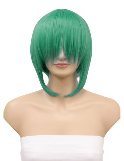 レディースファッション C-014 ショート C-アクアマリン コスプレ ヒートスタイルウィッグ