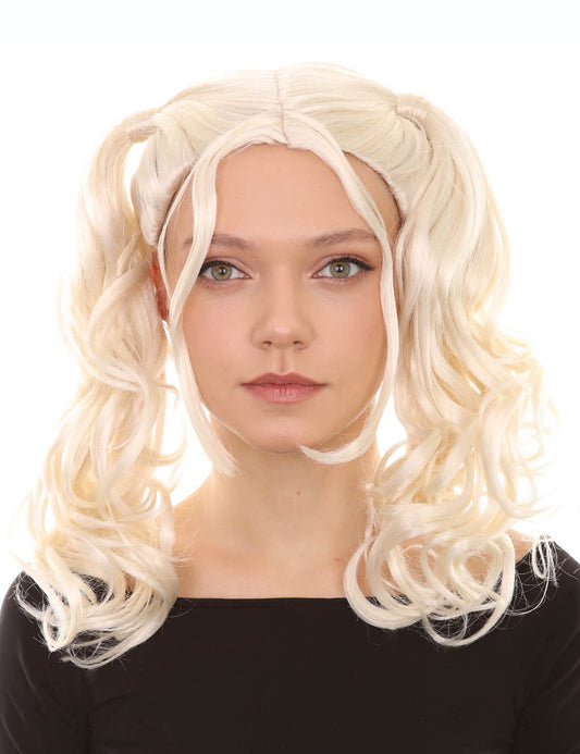Wigs2you ハロウィン パーティー プレミアム レディース H-672 ブロンド ドリー ピグテール ウィッグ