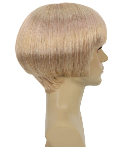 Wigs2you H-6936 大人用メンズ イヤークエイク風ブロンドボブウィッグ サングラス付き | コスプレやコスチュームイベントにぴったりの大胆なレトロルック