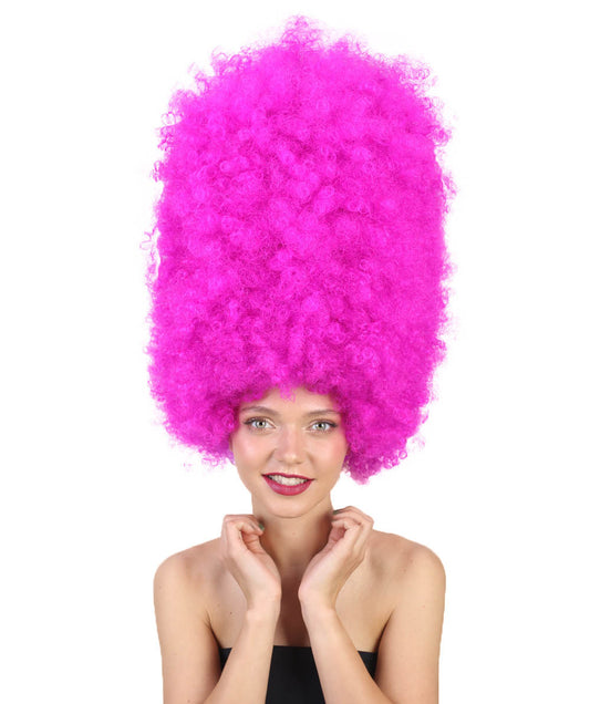 Wigs2youハロウィンパーティープレミアムレディースH-2009 着けやすい 非常に快適 スーパーサイズジャンボネオンフューシャアフロウィッグ