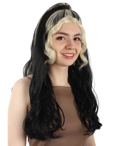 大人向け女性用 H-5820 ブラウン K-pop ガール グループ シンガー ポニーテール ウィッグ ハロウィンに最適 難燃性合成ファイバー