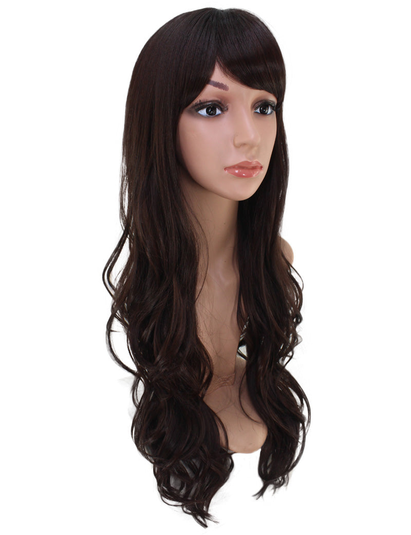 耐熱商品 ロングウィッグ ナチュラルウェーブで女の子らしいスタイルに 74cmで超ロング！ ウィッグネット付き W-519