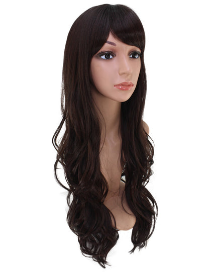 耐熱商品 ロングウィッグ ナチュラルウェーブで女の子らしいスタイルに 74cmで超ロング！ ウィッグネット付き W-519