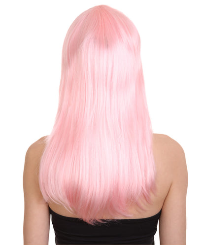 Wigs2you ハロウィン パーティー プレミアム レディース H-1052 とても快適なグラマー グリーン ウィッグ ソフト ピンク色