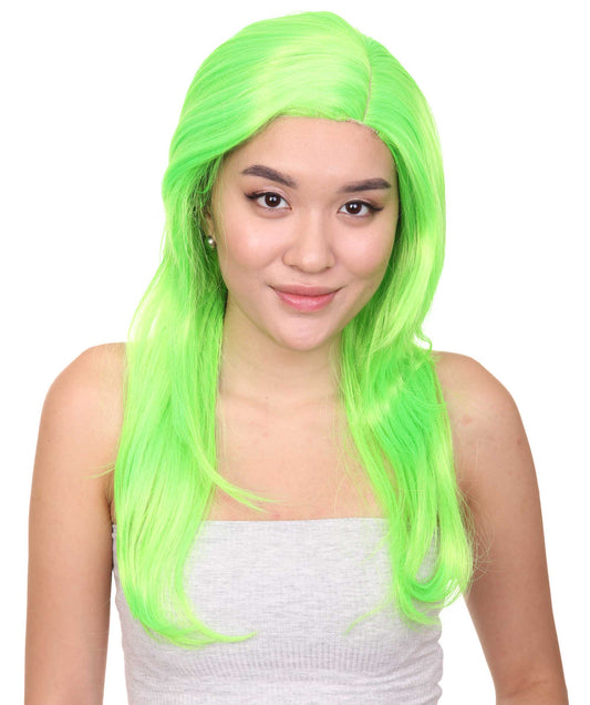 Wigs2you ハロウィンパーティー プレミアム レディース H-935 3レイヤーのパーティーガールウィッグ ライムカラー