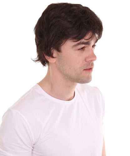 ハロウィンパーティー プレミアム H-2368 男性用 ファンシー ブラウン ショート ウィッグ