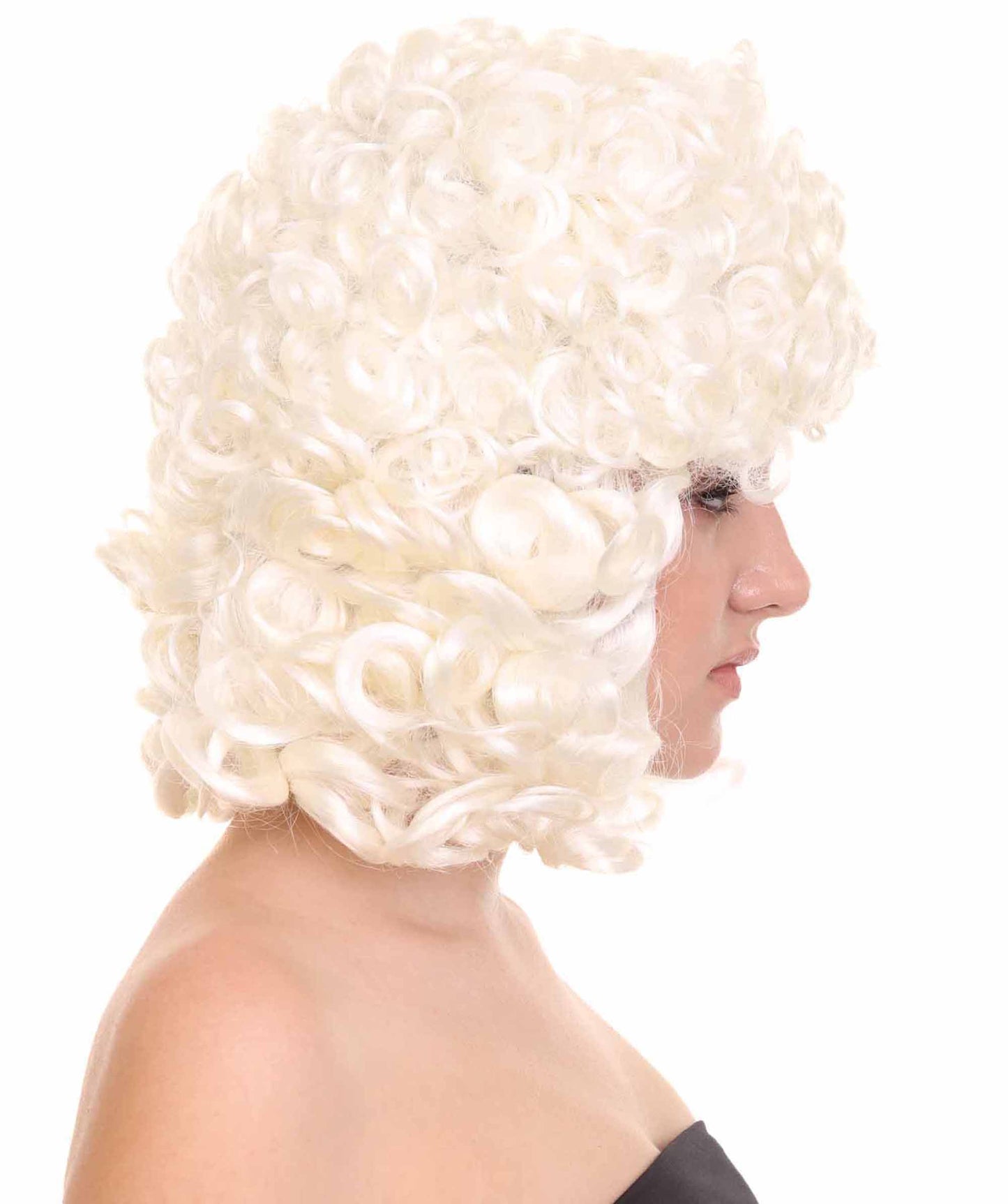 レディース A Series of Unfortunate Events Justice Strauss Judge H-3841 ホワイト TV/映画ウィッグ