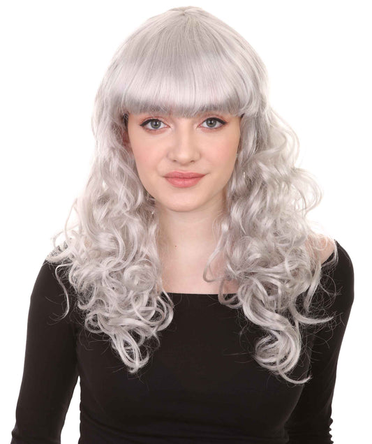 Wigs2you ハロウィンパーティープレミアム H-830 バットマン 女性ジョーカーウィッグ グレー色