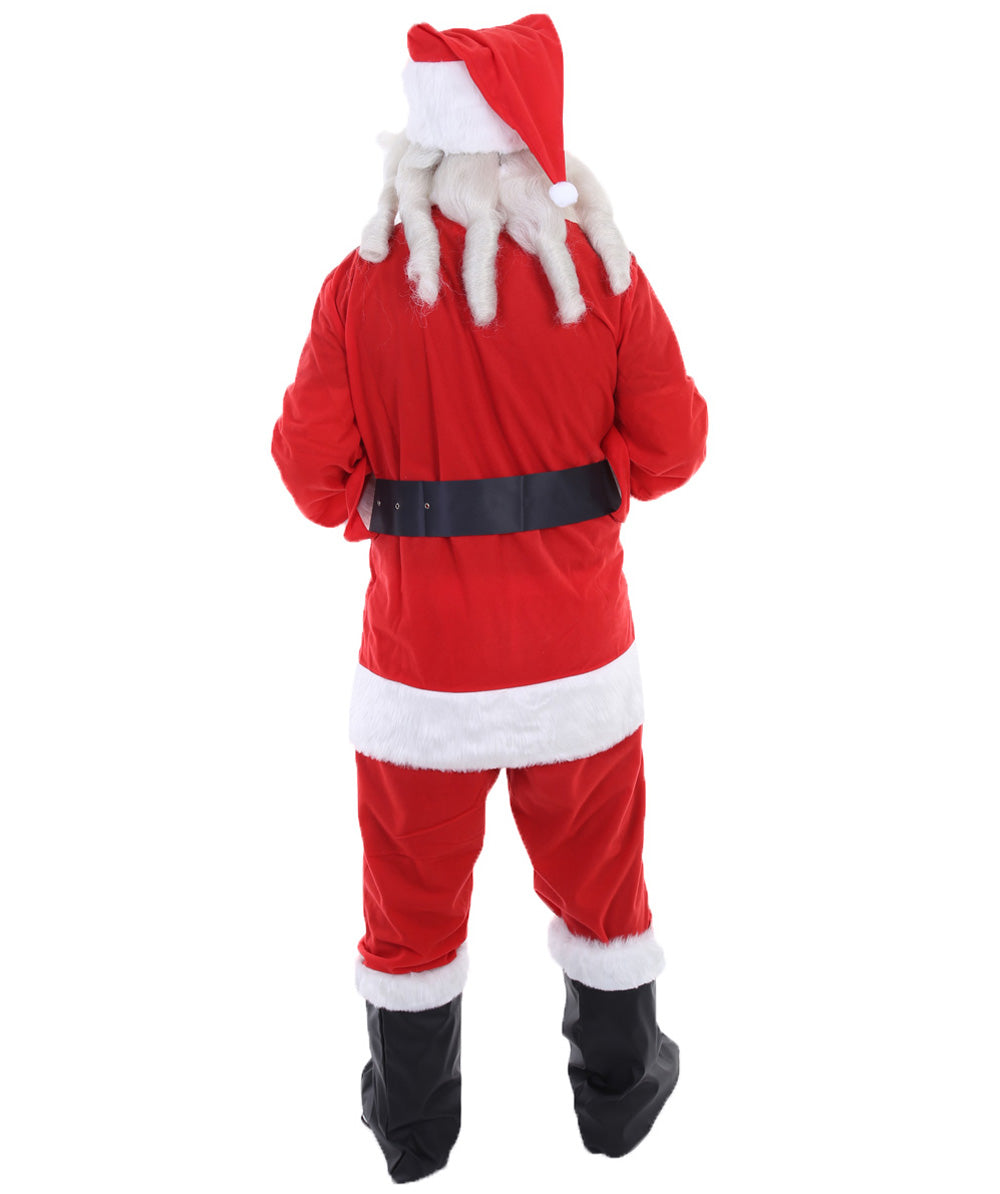 Wigs2you.com クリスマスサンタクロースコスチュームひげと口ひげを生やした,コスプレ衣装 JCX-020