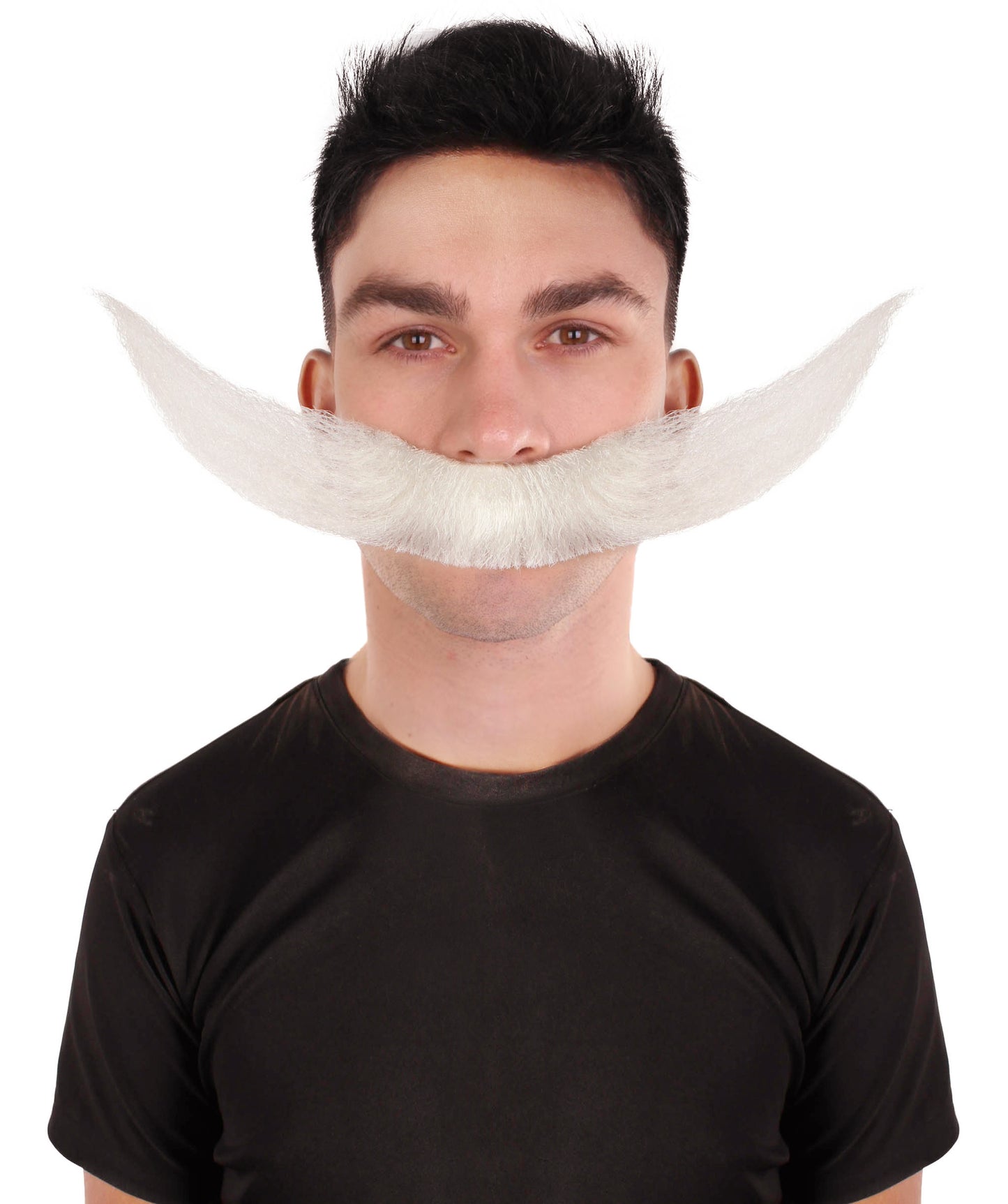 Wigs2you MU-033 大人用 メンズ 三日月型 アニメ風 海賊風 白ひげ | ノベルティ つけひげ | 大人用コスチュームアクセサリー
