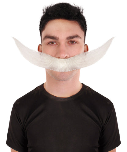 Wigs2you MU-033 大人用 メンズ 三日月型 アニメ風 海賊風 白ひげ | ノベルティ つけひげ | 大人用コスチュームアクセサリー