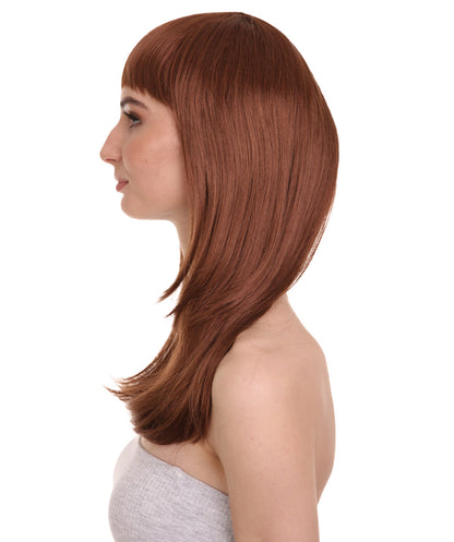 Wigs2you ハロウィン パーティー プレミアム レディース H-1066 とても快適なグラマー グリーン ウィッグ オーバーン ブラウン色