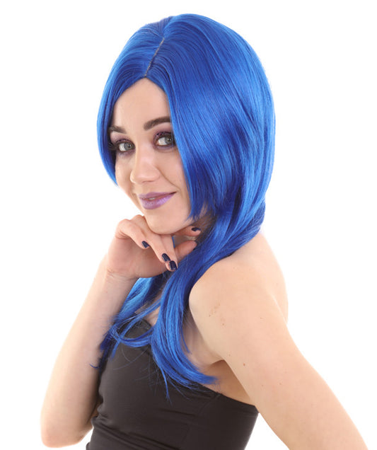 Wigs2you ハロウィンパーティープレミアム H-939 3レイヤーのパーティーガールウィッグ ダークブルー色
