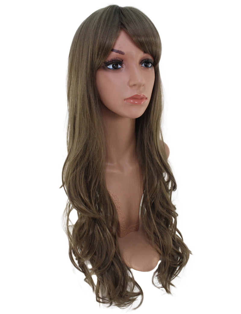 耐熱商品 ロングウィッグ ナチュラルウェーブで女の子らしいスタイルに 74cmで超ロング！ ウィッグネット付き W-519
