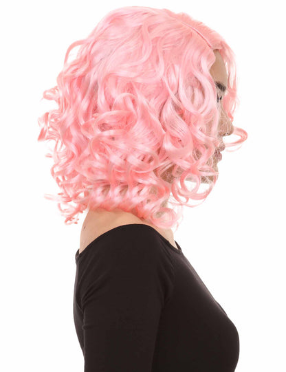 Wigs2you ハロウィン パーティー プレミアム レディース H-1403 着けやすい 快適なフィット感 カリフォルニア ガール Lt ピンク カール ウィッグ