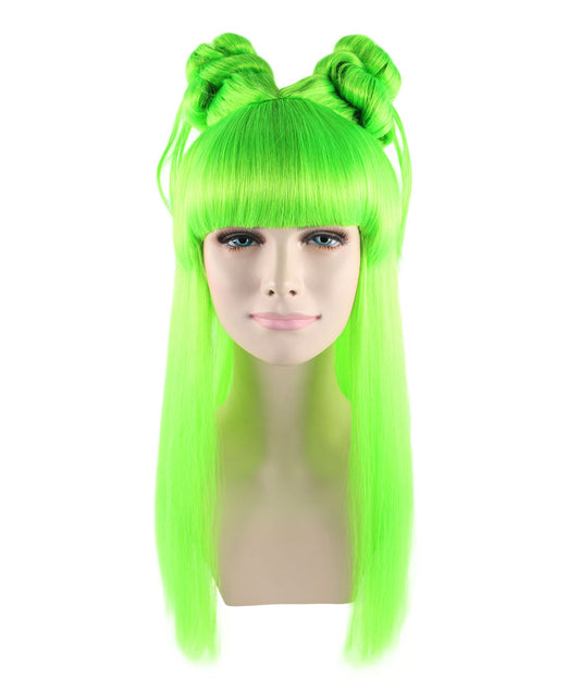 Wigs2you ハロウィン パーティー プレミアム レディース H-1201 快適なフィット感のライム アジアン プリンセス ウィッグ