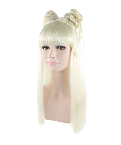Wigs2you ハロウィン パーティー プレミアム レディース H-1214 快適なフィット感明るいブロンドのアジアン プリンセス ウィッグ