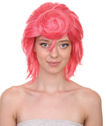 ハロウィンパーティープレミアムレディ H-5439 ミディアムレングス ボスの娘ウナウィッグ ピンク