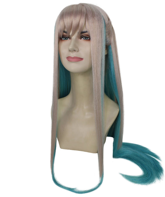 レディース H-5965 アニメ コスプレウィッグ 合成繊維 キャップレスキャップ ハロウィンに最適