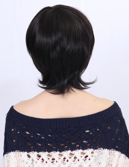 裾の外はねに注目 | 綺麗な毛流れはとても上品です | フェミニンの演出 | ウィッグネット付き W-218