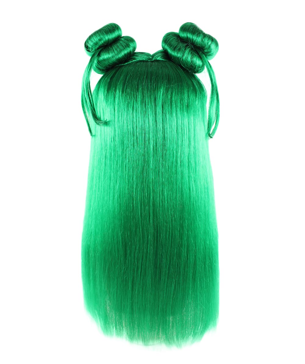 Wigs2you ハロウィン パーティー プレミアム レディース H-1202 快適なフィット感 ダークグリーン アジアン プリンセス ウィッグ