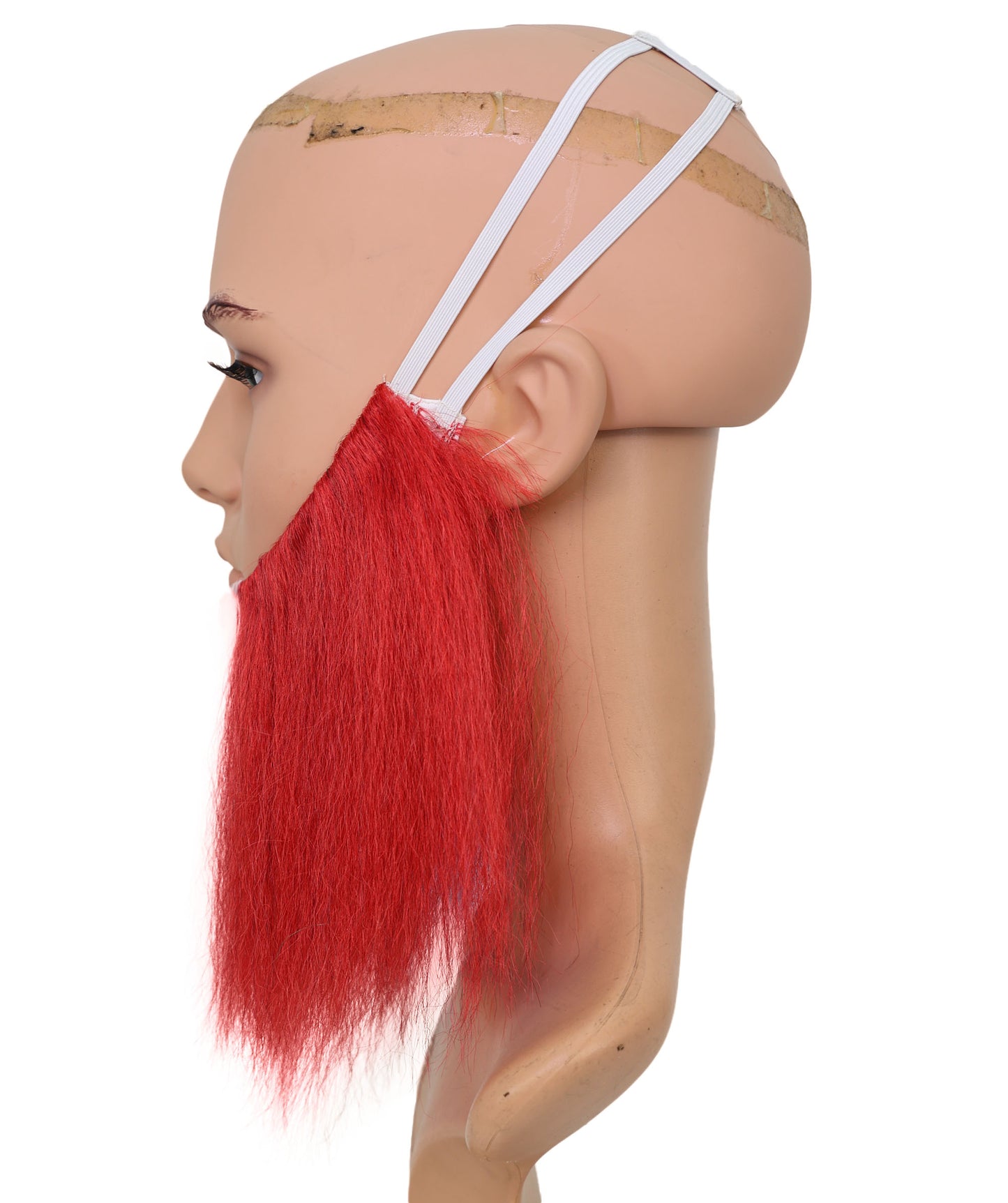 Wigs2you MU-003 フランス国旗のトリコロールひげ | 9.5インチ ブルー ホワイト レッド ひげ | フランスのイベントやコスプレに最適な合成コスチュームひげ