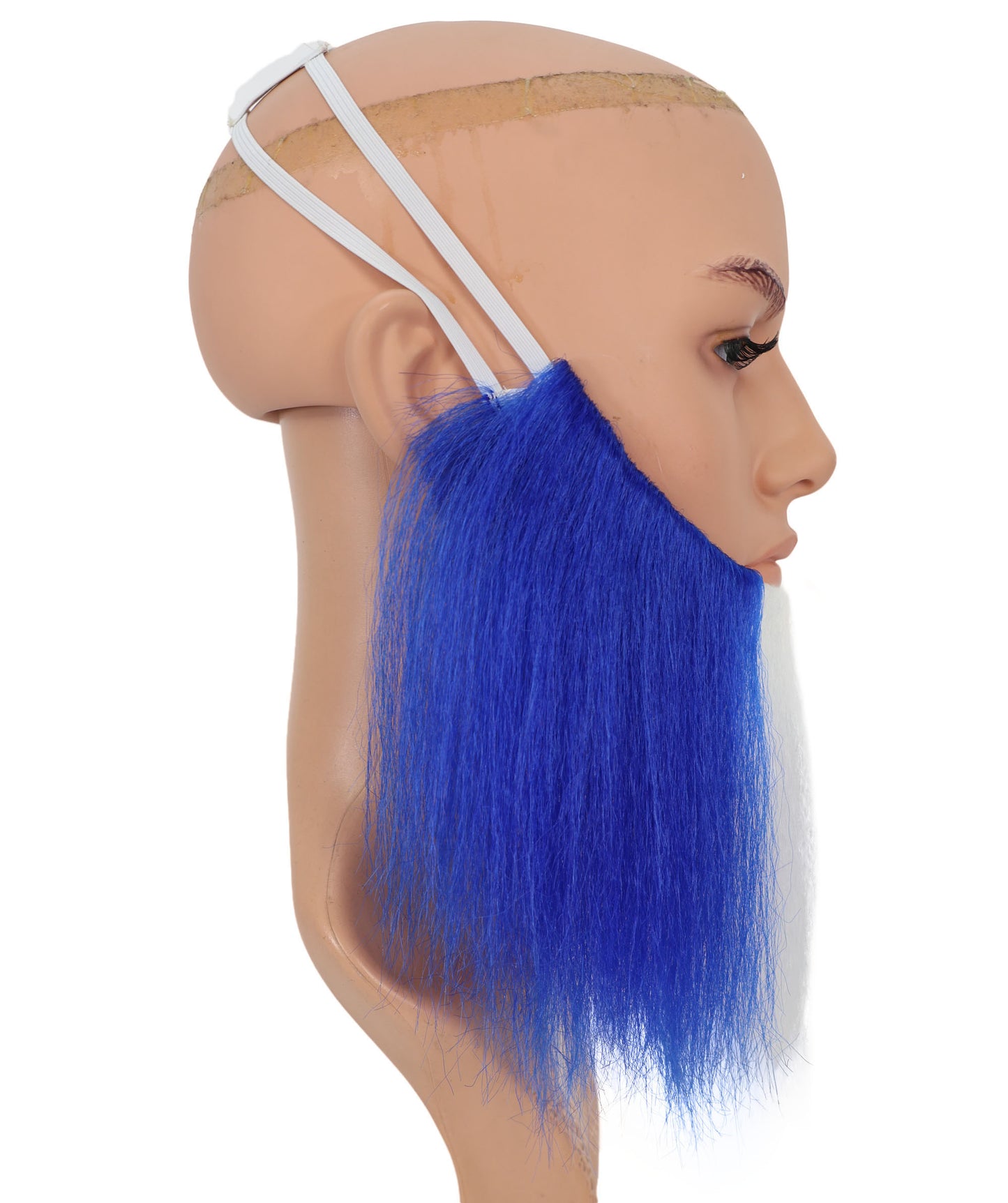 Wigs2you MU-003 フランス国旗のトリコロールひげ | 9.5インチ ブルー ホワイト レッド ひげ | フランスのイベントやコスプレに最適な合成コスチュームひげ
