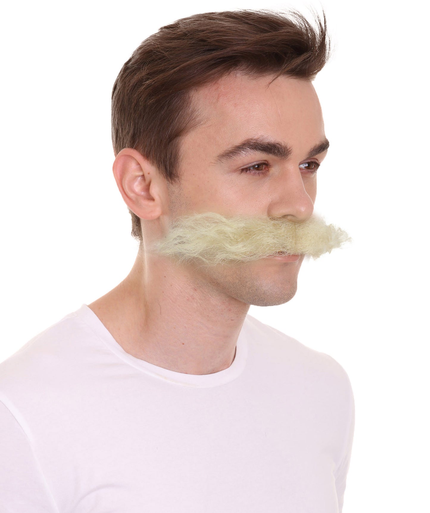 Wigs2you MU-004 メンズドクタービデオゲームスーパーヴィランの長い巻きひげ 口ひげ| 複数のカラーオプション