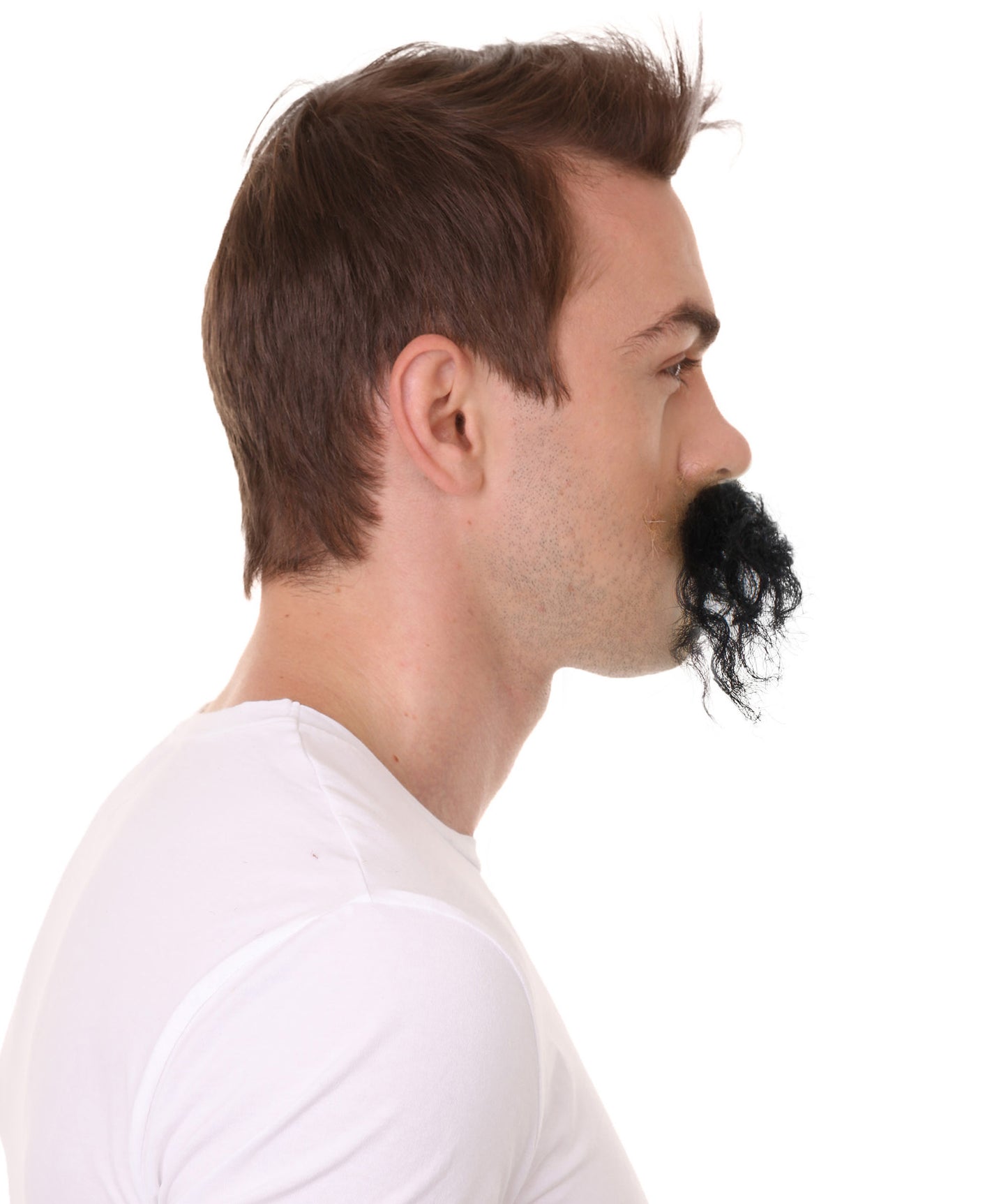 Wigs2you MU-004 メンズドクタービデオゲームスーパーヴィランの長い巻きひげ 口ひげ| 複数のカラーオプション