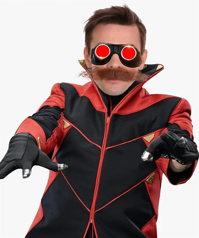 Wigs2you MU-004 メンズドクタービデオゲームスーパーヴィランの長い巻きひげ 口ひげ| 複数のカラーオプション