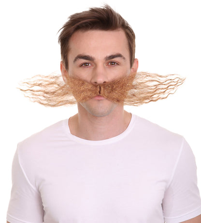 Wigs2you MU-004L-BLK メンズ ドクターエッグヘッド メカニカルジーニアス カーリー マスタッシュ マルチカラーオプション