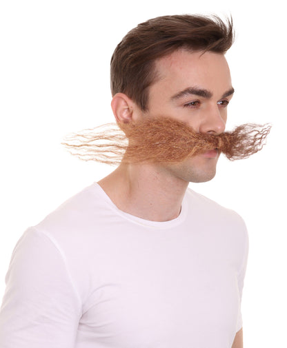 Wigs2you MU-004L-BLK メンズ ドクターエッグヘッド メカニカルジーニアス カーリー マスタッシュ マルチカラーオプション