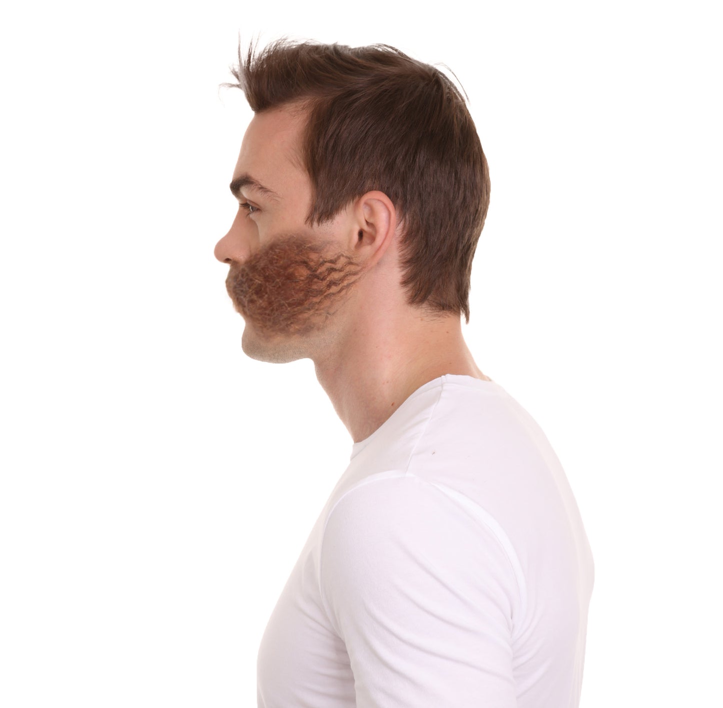 Wigs2you MU-004L-BLK メンズ ドクターエッグヘッド メカニカルジーニアス カーリー マスタッシュ マルチカラーオプション