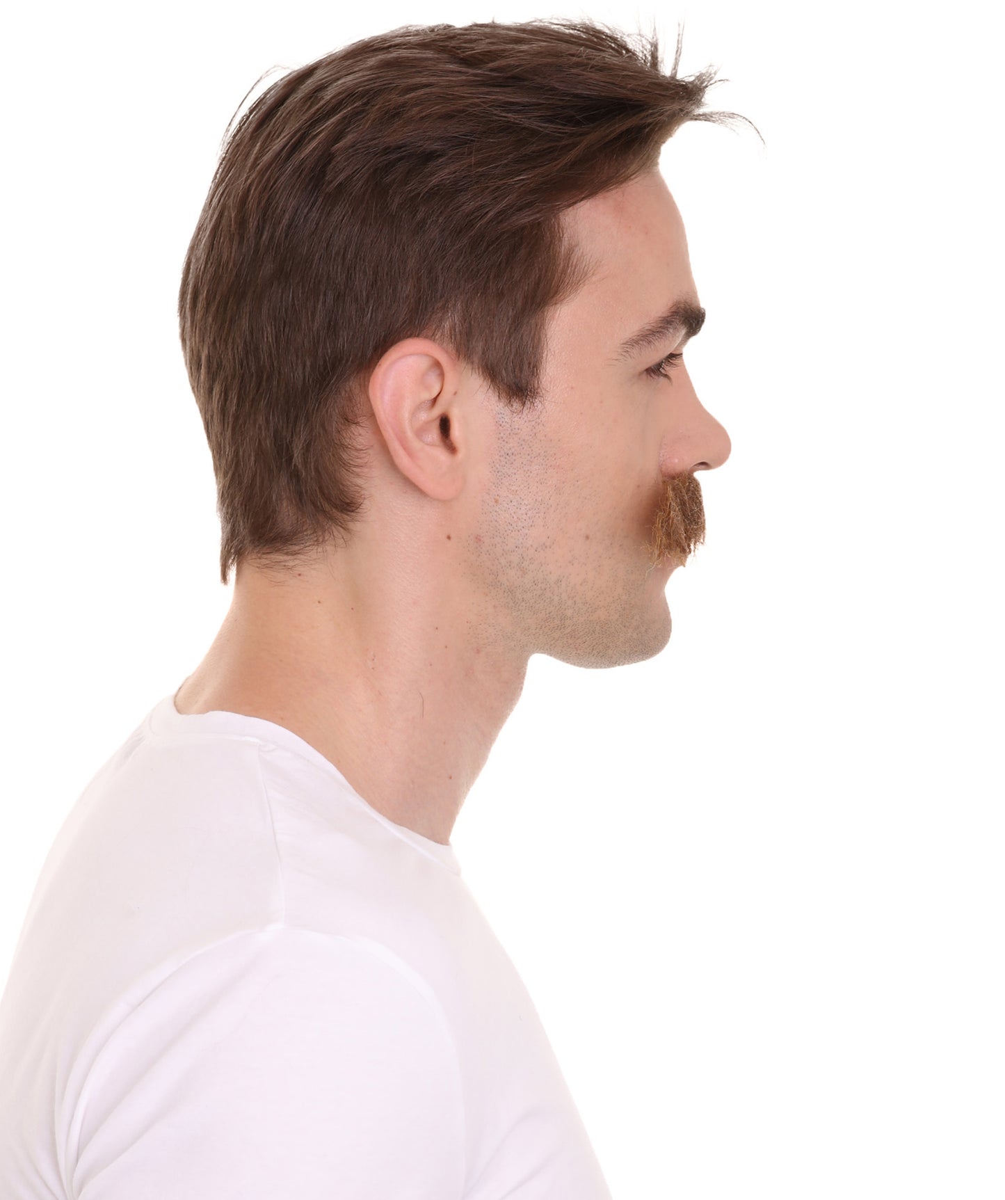 Wigs2you MU-004 メンズドクタービデオゲームスーパーヴィランの長い巻きひげ 口ひげ| 複数のカラーオプション