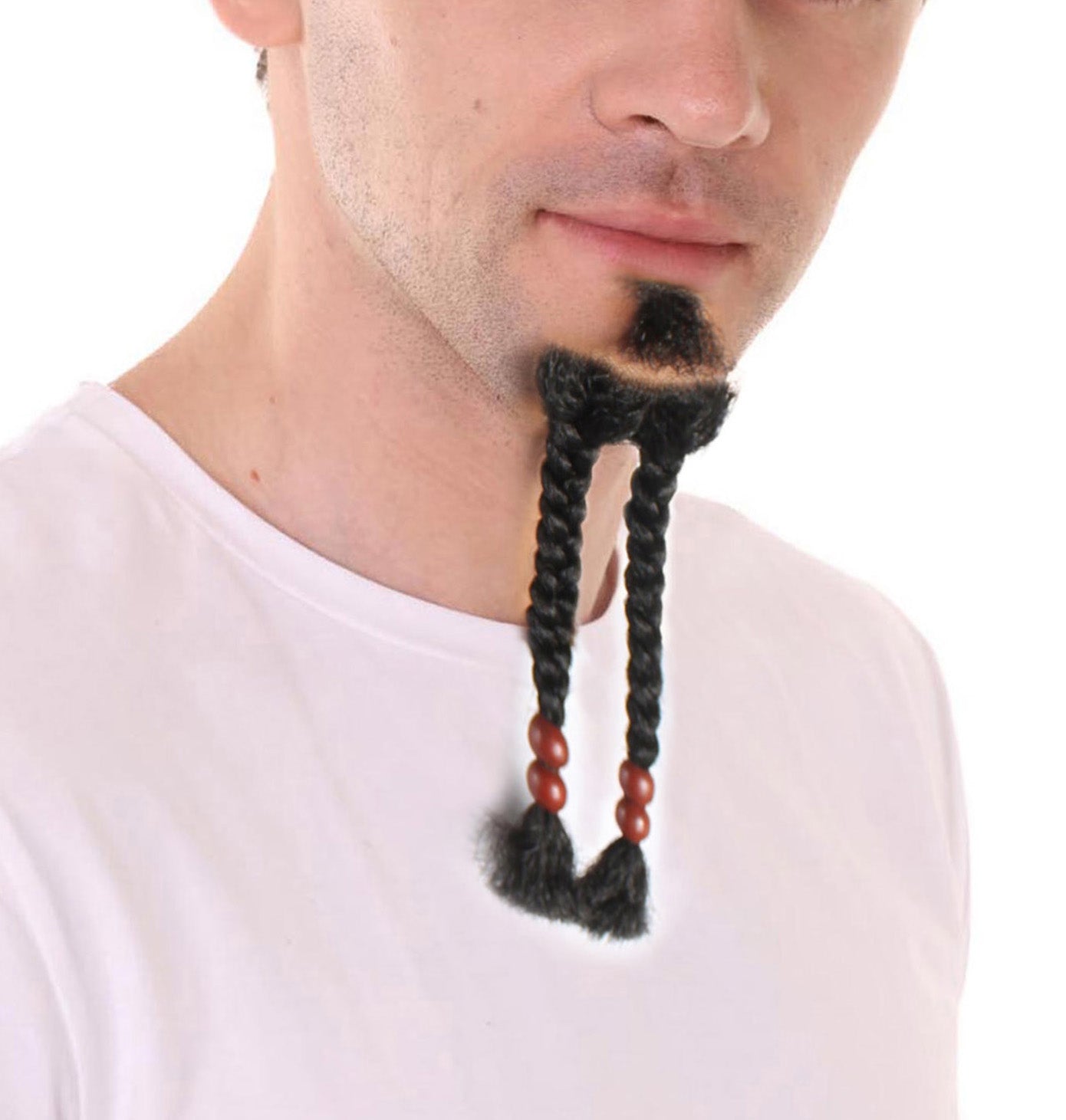 Wigs2you MU-006 大人用メンズ スパロウゴーティー ロングブラックヒゲ | コスプレに最適 | 難燃性合成繊維