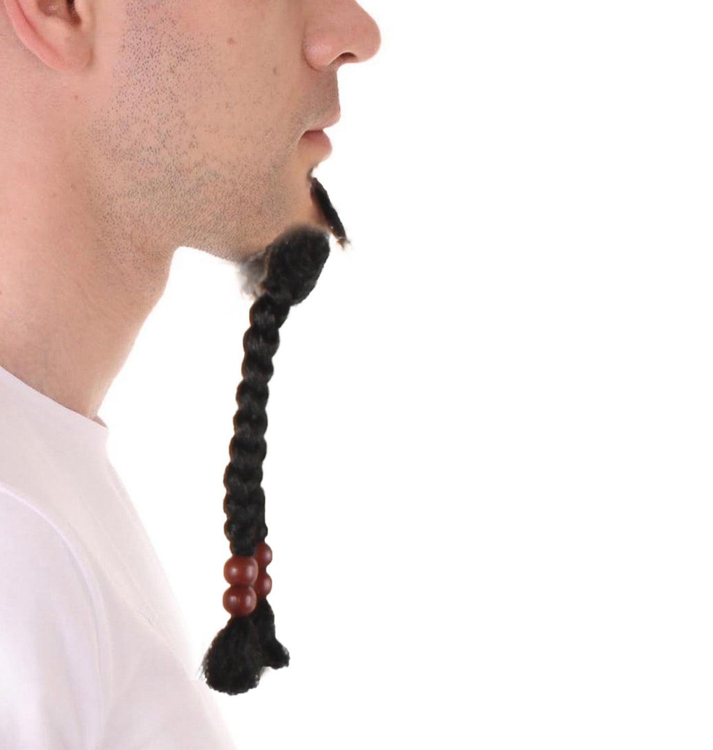 Wigs2you MU-006 大人用メンズ スパロウゴーティー ロングブラックヒゲ | コスプレに最適 | 難燃性合成繊維