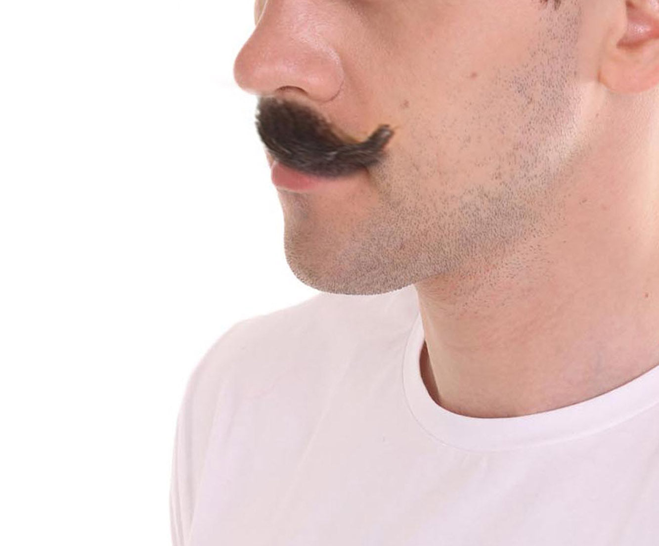 Wigs2you MU-007 メンズベストハンドルバースタイル口ひげセット | ミックスブラックコスプレひげ